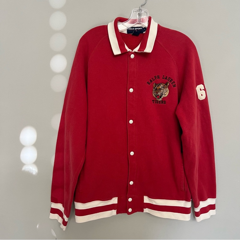 Polo by Ralph Lauren Men's Red Varsity Tigers Jacket